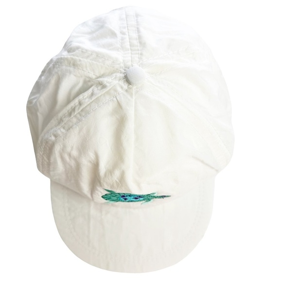 Vintage Imperial Headwear White Embroidered Turtle Adjustable Strap Hat Cap - Picture 5 of 10